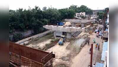 Modinagar rail overbridge work drags on, traffic woes mount