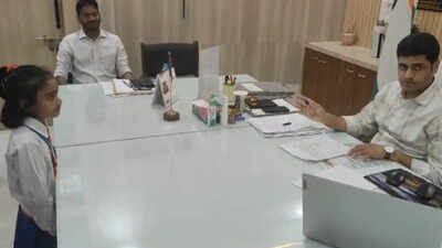 ‘Road leaves us hurt, uniforms dirty’: Class 1 girl asks Mau DM to fix school route