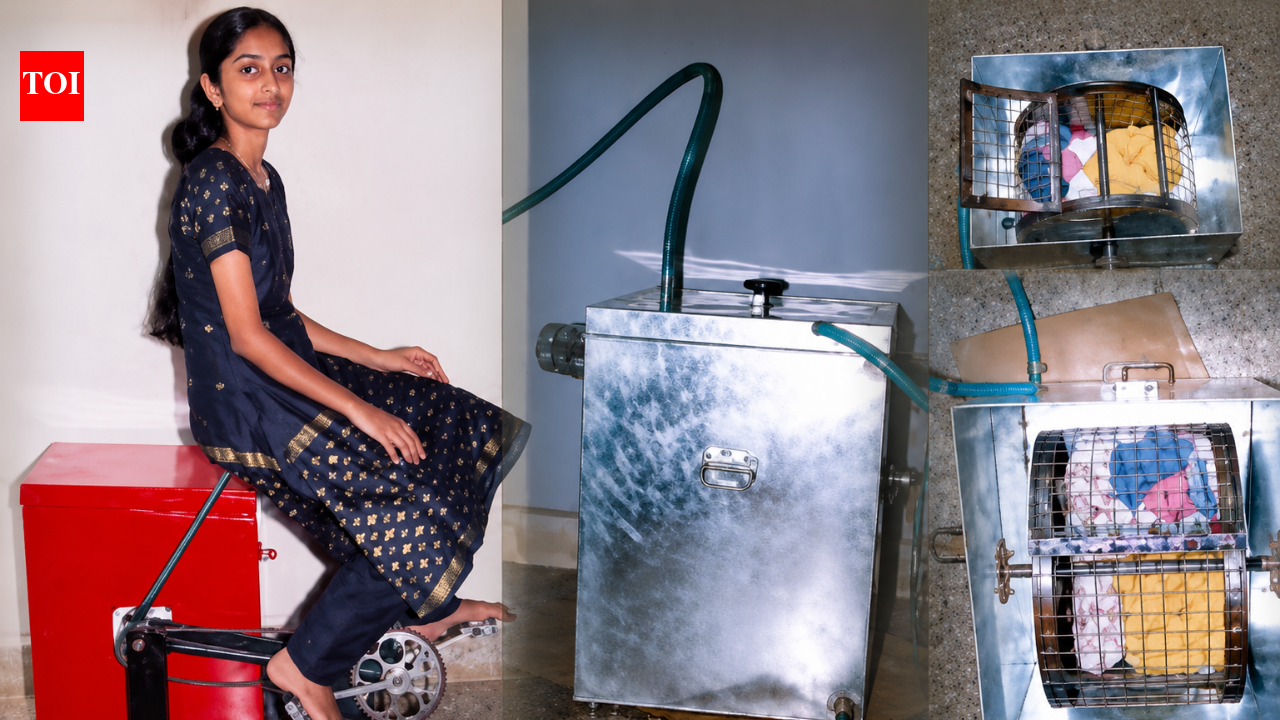 At 14, a Kerala girl built a washing machine that needed no electricity