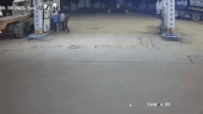 Video: Ghaziabad man ploughs car into 3 at petrol pump after being asked to park properly