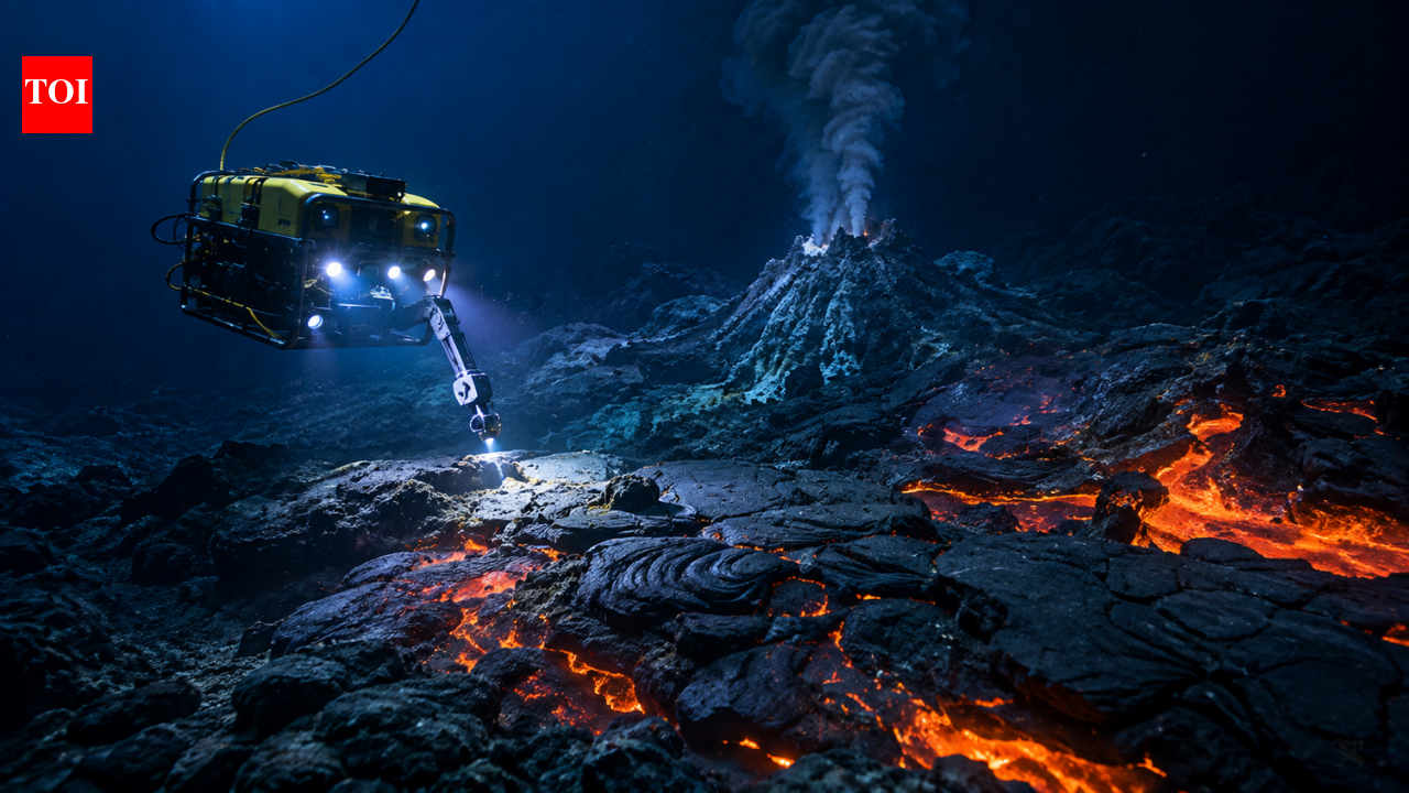 Scientists use deep-sea robots to discover huge lava fields around an active volcano