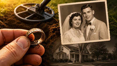 Before he died in 2013, an Ohio man gave his son a final mission: use a metal detector to find the wedding ring he lost in the yard nearly 50 years ago