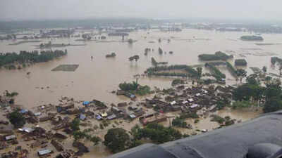 UP floods: Rivers cross danger marks at 11 stations, over 11,000 hectares inundated