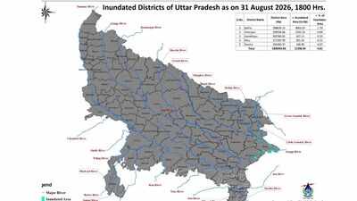 Rising rivers inundate over 11,000 hectares across 5 UP districts