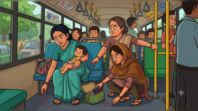Woman falls to pill-picking trick, loses gold jewellery worth Rs 4.5 lakh in bus