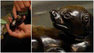 A man buys Chinese jade dog for £1 at UK car boot sale, finds it in a box, later discovers 600-year-old Ming dynasty treasure that could fetch £10,000 at auction