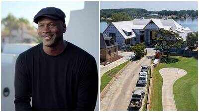 Michael Jordan bought $2.8 million Lake Norman property in 2013, demolished old six-bedroom, eight-bathroom mansion in 2025; new estate now takes shape in aerial pictures