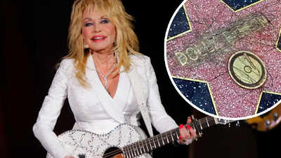 Dolly Parton's star on Hollywood Walk of Fame VANDALISED days after death; flowers stolen, name scratched - WATCH
