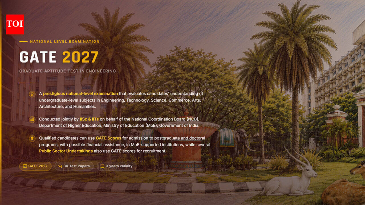 GATE 2027 registration starts today: IIT Madras adds Robotics & Automation paper, check key dates