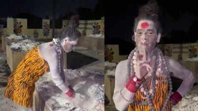 Video of self-styled 'Aghori' eating flesh from burning pyre goes viral, held