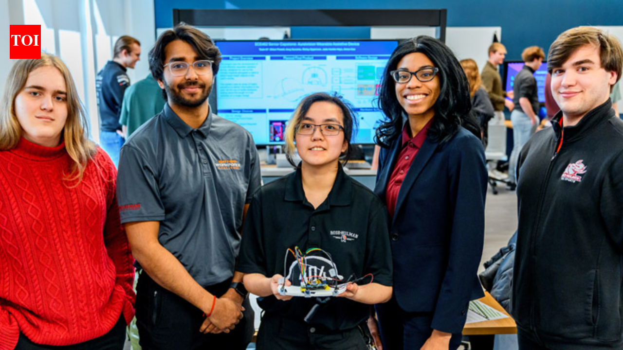 Five Indiana engineering students built a 12-hour wearable that helps visually impaired users detect obstacles beyond a cane or guide dog