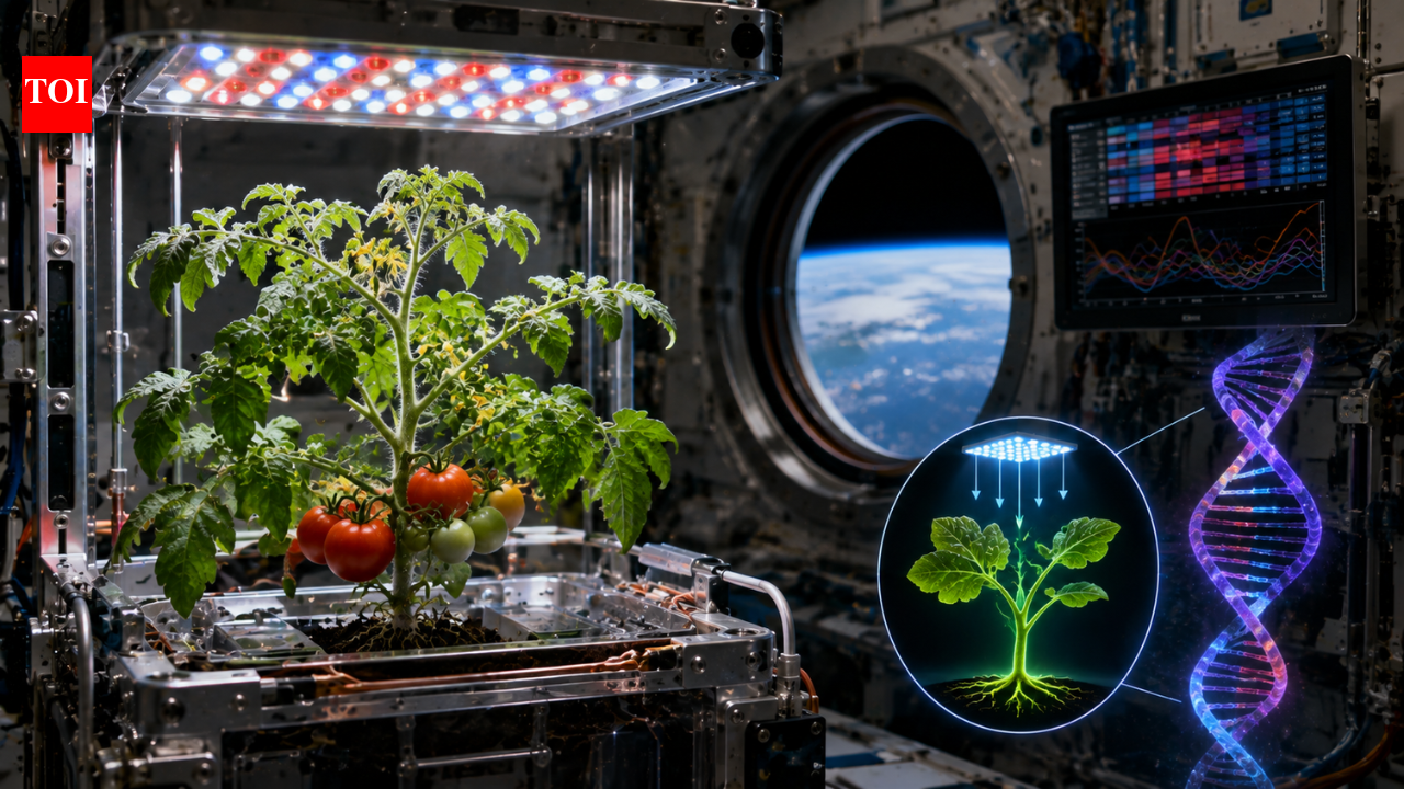 Tomato plants grown in space switched thousands of genes; Nasa study reveals how light helps replace gravity as a growth signal