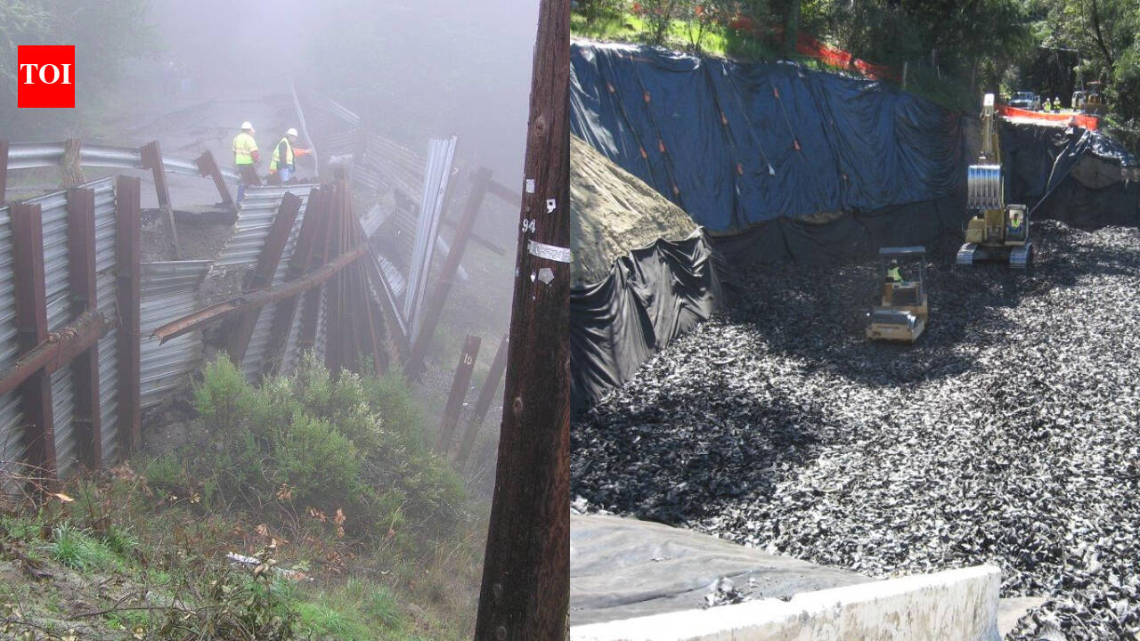 California rebuilt a failed road with 330,000 waste tyres and saved $300,000