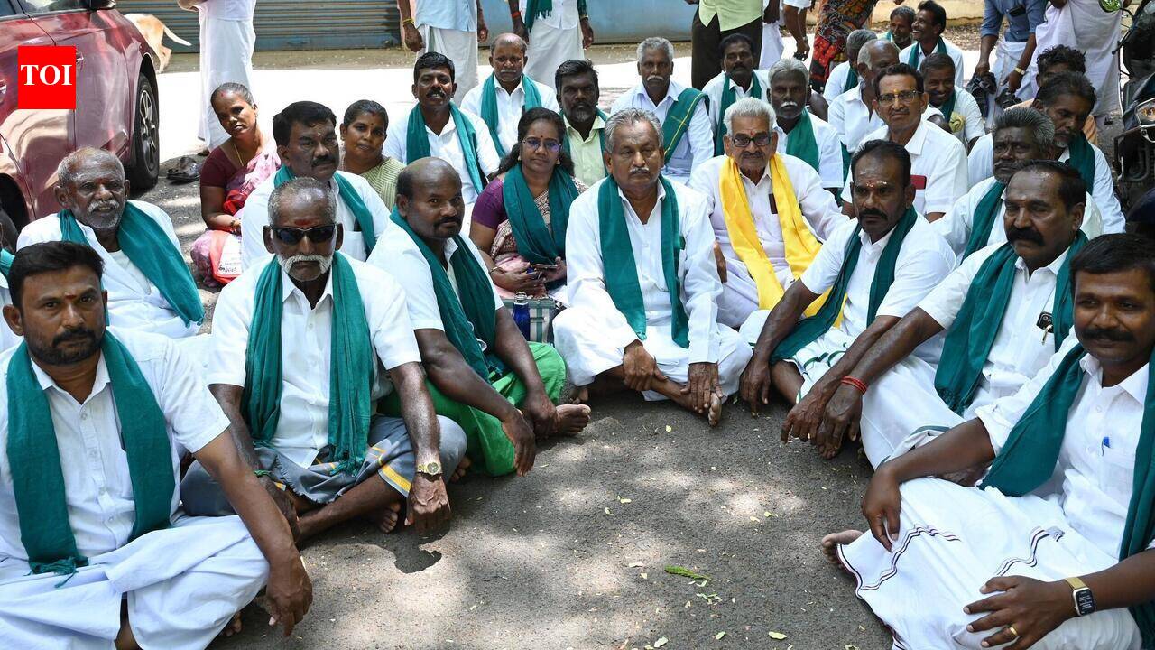 Farmers protest seeking more funds for irrigation project