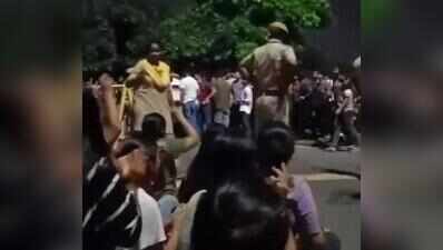 MNIT girls protest gender inequality in campus regulations
