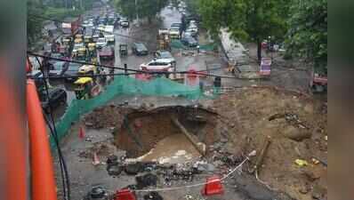 IFFCO Chowk sinkhole: Road repair to start on Thursday