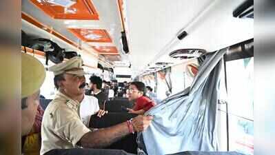 235 buses with tinted glass, curtains seized in Noida