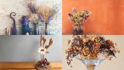 Use dried flowers to create elegant home décor that lasts for months: Easy ideas to add a timeless, stylish touch to your space