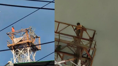 ‘Posto diye kumro bhaja chai’: 8-hour high-rise drama ends with youth rescued from Siliguri's BSNL tower