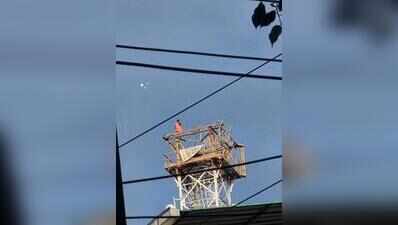 ‘Want pumpkin with poppy seeds’: Youth’s request from atop 270ft tower sets off 8-hr rescue op in Siliguri