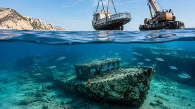 In 1973, former Army diver Eric Shaw began dropping donated boats off Gibraltar; over 30 vessels later, the sandy seabed had become a fish nursery