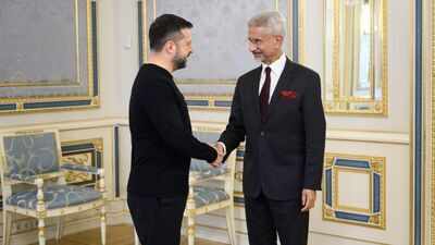 EAM Jaishankar meets Zelenskyy in Kyiv: Talks focus on bilateral cooperation, Russia-Ukraine conflict