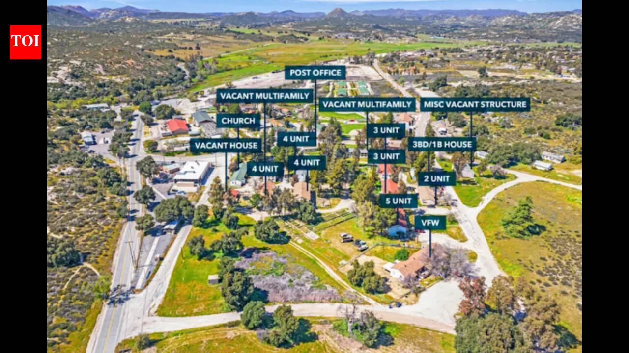 This California town with 27 apartments and a local post office is still looking for a buyer. The price has come down to $5.9 million