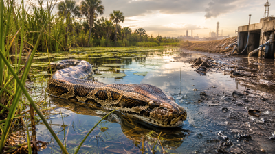 Scientists are using Burmese pythons as ‘living sensors’ as their bodies reveal what’s hiding in Florida’s polluted wetlands
