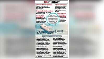 Delhi flight at 4.05pm; city wants it in evening