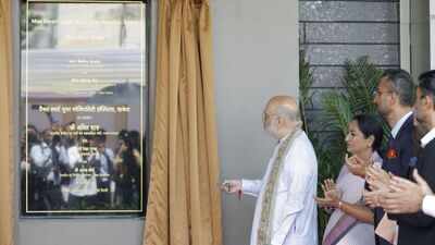 Union home minister Amit Shah opens 400-bed tower of private hospital
