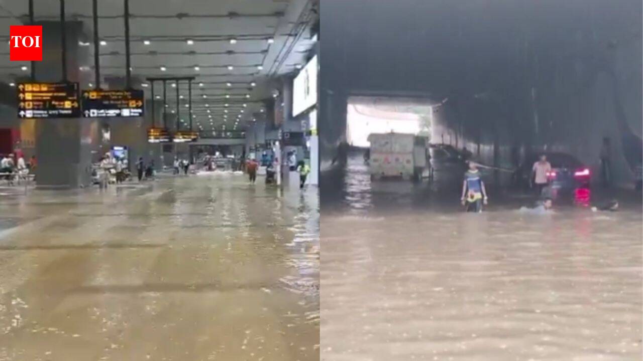 Heavy Rain Lashes Delhi-NCR: Severe Waterlogging Ahead of BRICS Summit