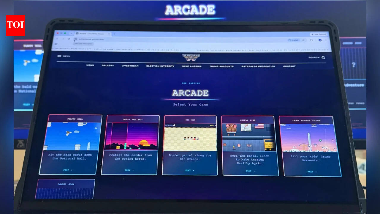 Game on, history off: White House unveils MAGA arcade