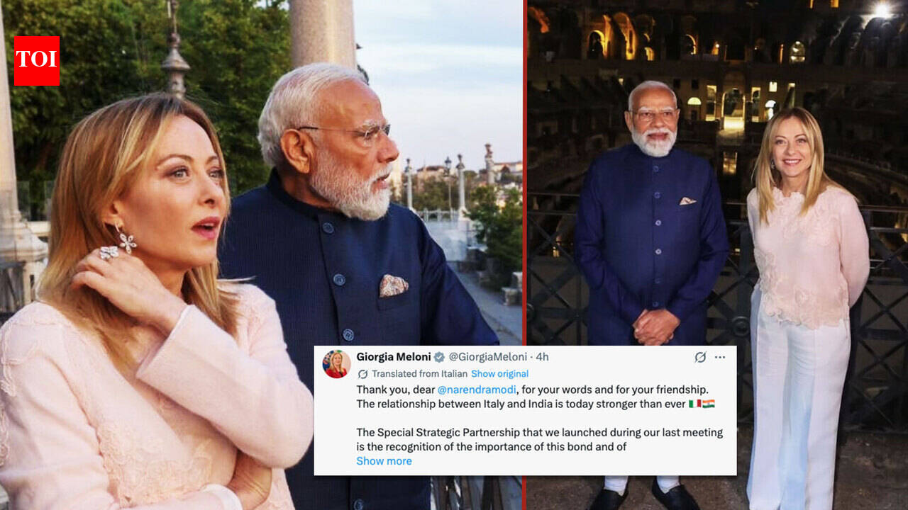 PM Modi Congratulates Meloni On Historic Record As India-Italy Strategic Partnership Gets Fresh Push – The Times of India  timesofindia.indiatimes.com
