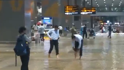 How heavy rain exposed waterlogging woes around Delhi airport ahead of BRICS Summit