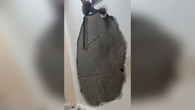 3ft ceiling plaster collapses in Greater Noida flat, family escapes just in time
