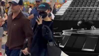 Ariana Grande and Ricky Alvarez lock lips in BTS clip from 'Eternal Sunshine Tour' rehearsals in London: WATCH