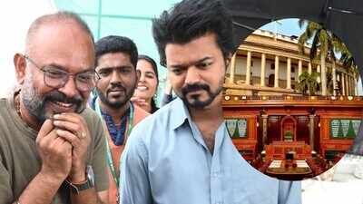 Venkat Prabhu’s ‘GOAT’ anniversary video has fans talking about Thalapathy Vijay’s political journey as it includes Parliament visuals