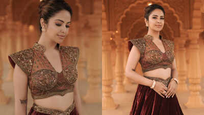 Avika Gor brings modern grandeur to festive couture in Sonali Jain ensemble