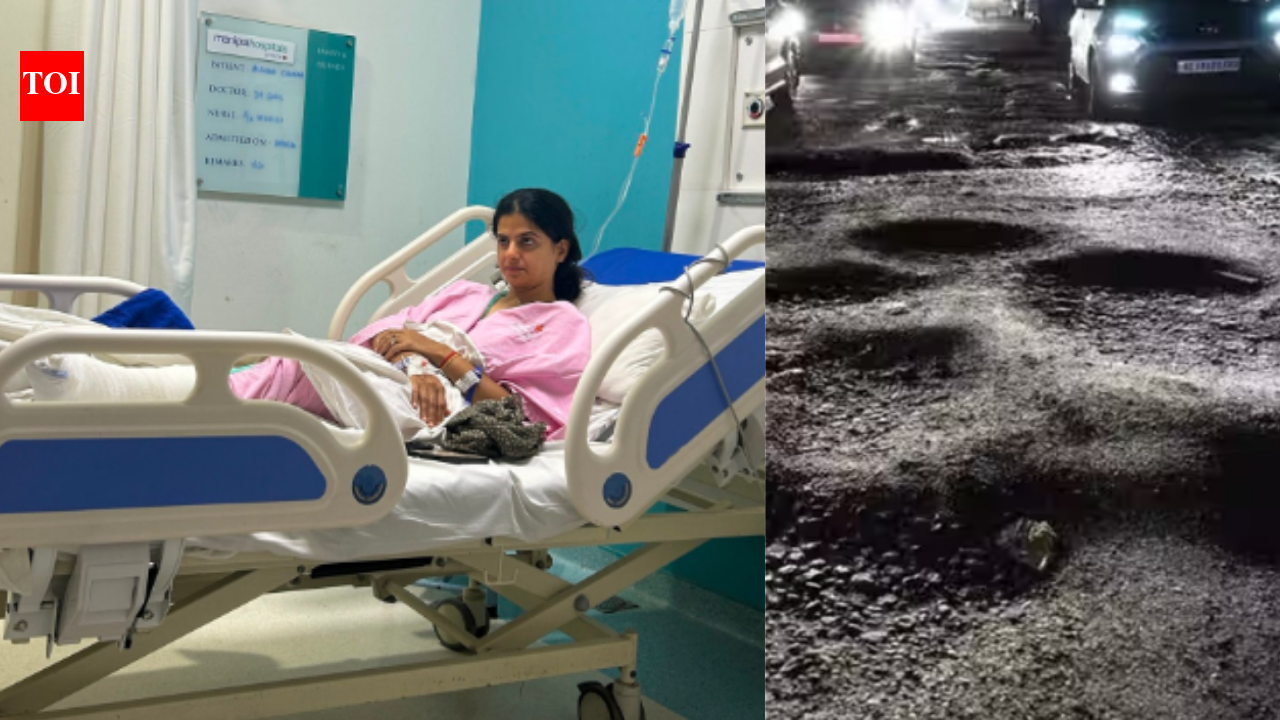 Photo: timesofindia.indiatimes.com Bengaluru Pothole Accident: Crushed Ankle & Rs 2 Lakh Hospital Bill