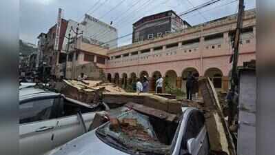 Ajmer school wall collapses on 3 cars, none injured