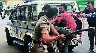 Murder accused beaten during crime reconstruction