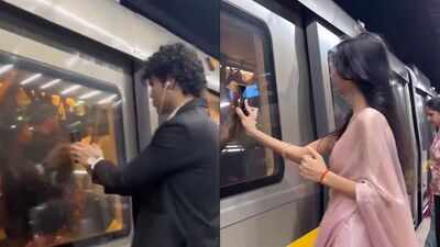 Delhi Metro warns content creators over 'phone-sticking' reel trend
