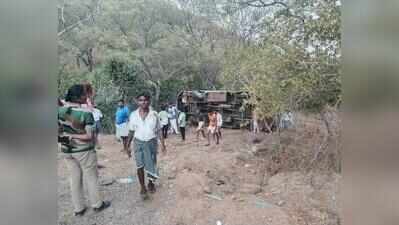 Temple volunteers injured as tourist bus overturns near Coimbatore