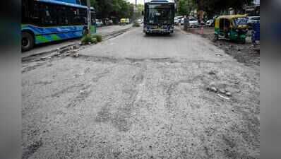 Craters to flooding: Commute grinds to a crawl on MG Road in Gurgaon
