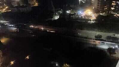 Two years on, missing streetlight poles leave key road in Gurgaon in darkness