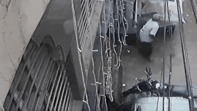 Watch: CCTV captures moment Delhi's Satya Niketan building collapse, leaving 6 dead