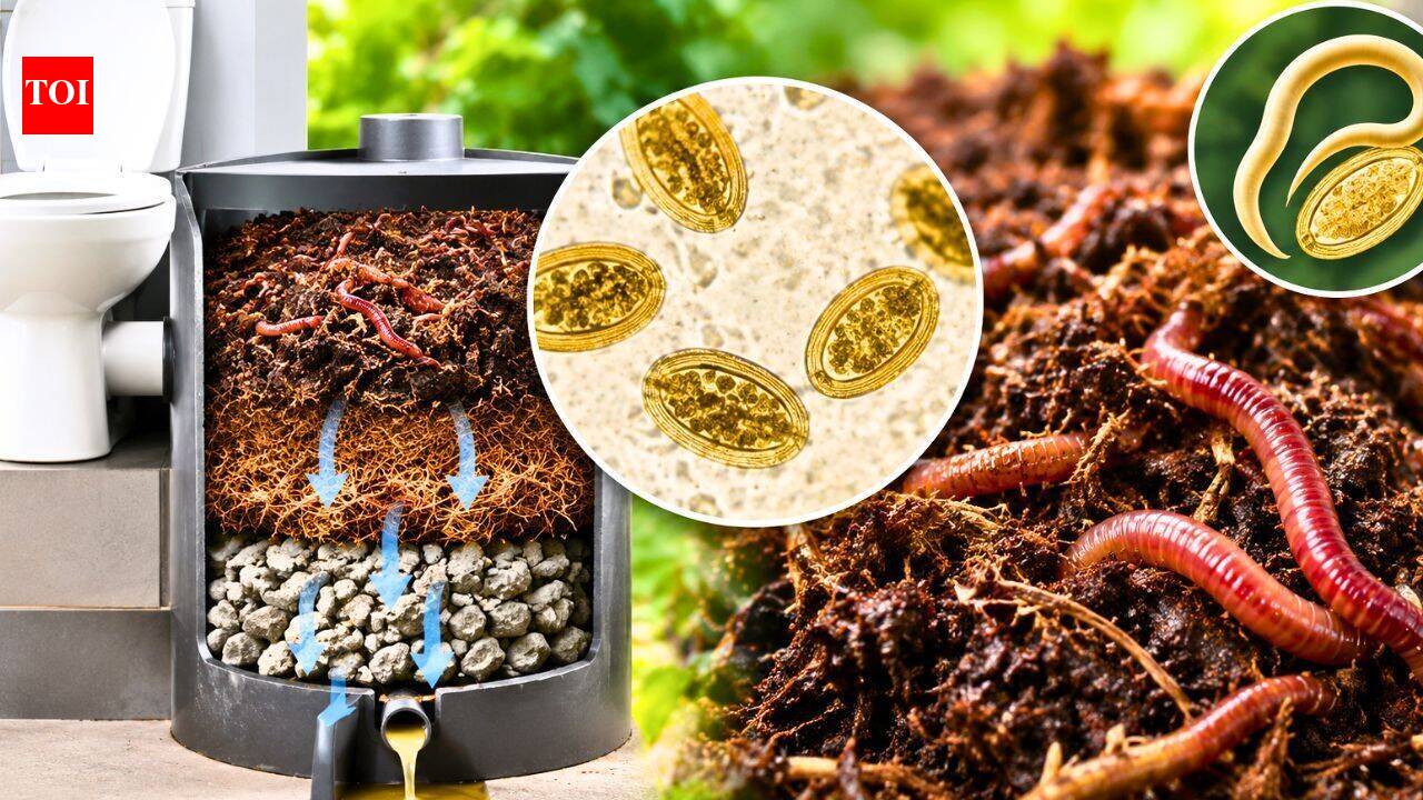 Worms turn human waste into compost, but parasitic eggs can survive the process