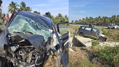 4 of family killed, 3 others injured after car crashes into stone culvert in Karnataka