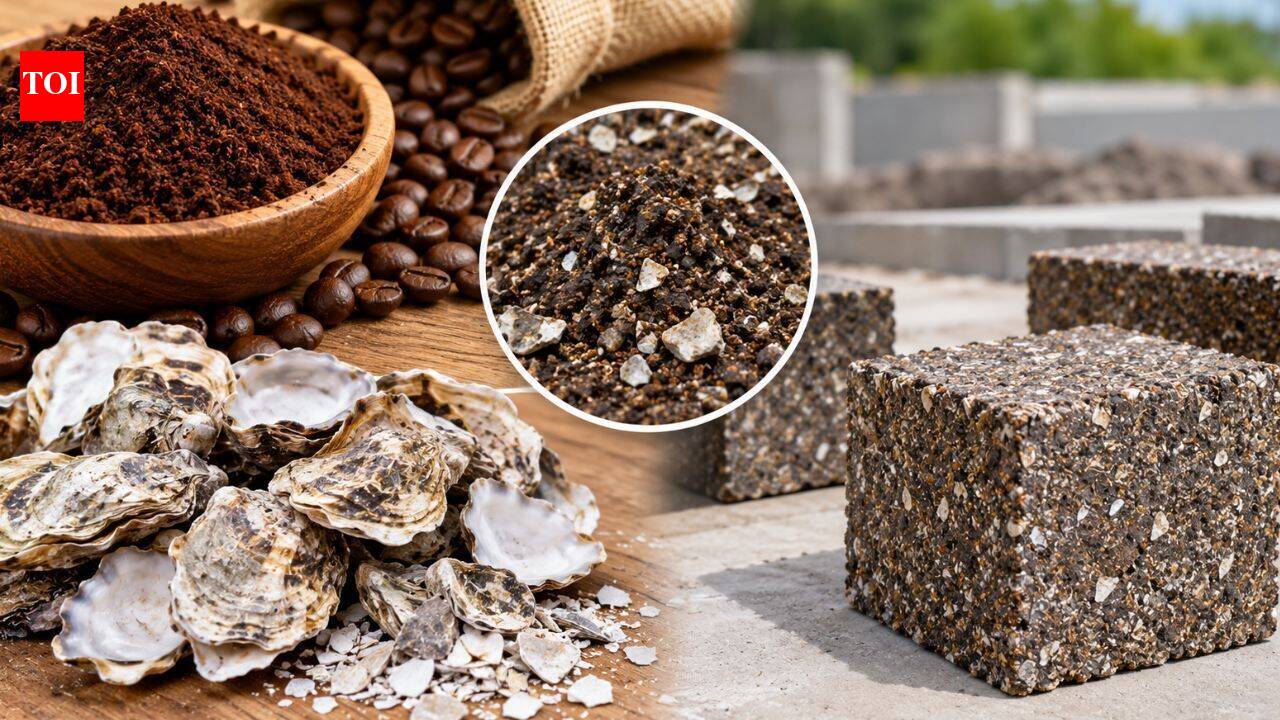 Scientists mixed coffee grounds and oyster shells to create a stronger construction material