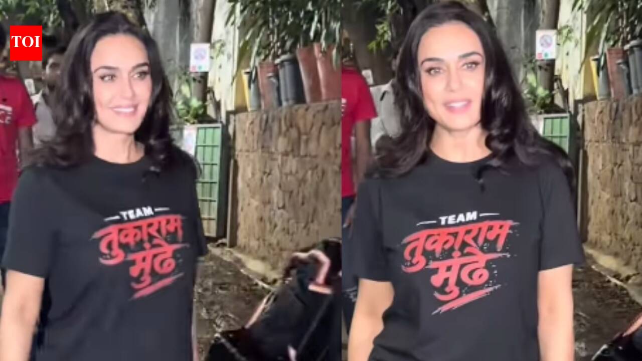 Preity Zinta wears 'Team Tukaram Mundhe' t-shirt, netizens react
